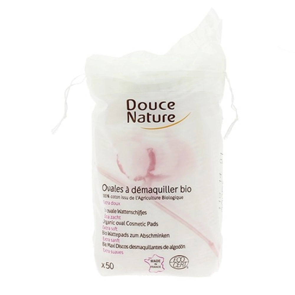 Douce Nature Ovales à Démaquiller en Coton - 50 Unités