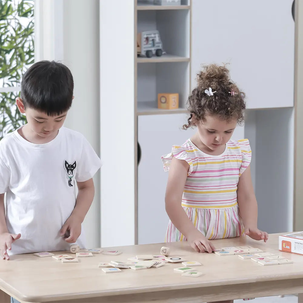 Viga Toys Ensemble de Puzzle d'Apprentissage Formes 3A+