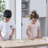 Viga Toys Ensemble de Puzzle d'Apprentissage Formes 3A+