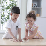 Viga Toys Ensemble de Puzzle d'Apprentissage Formes 3A+