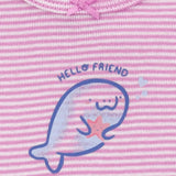 Ensemble de 3 Pièces Carter's - Baleine Violet & Blanc