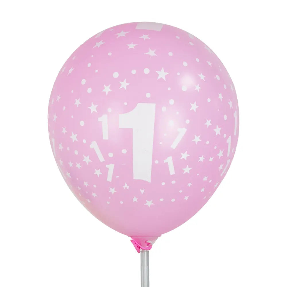 Lot de 6 Ballons en Latex Imprimés 1 – 30cm