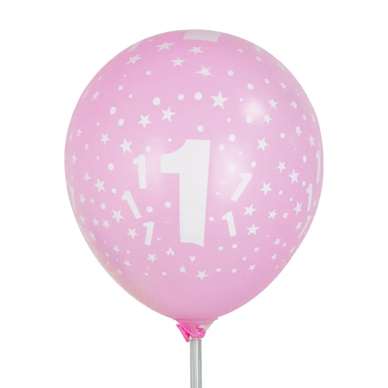Lot de 6 Ballons en Latex Imprimés 1 – 30cm
