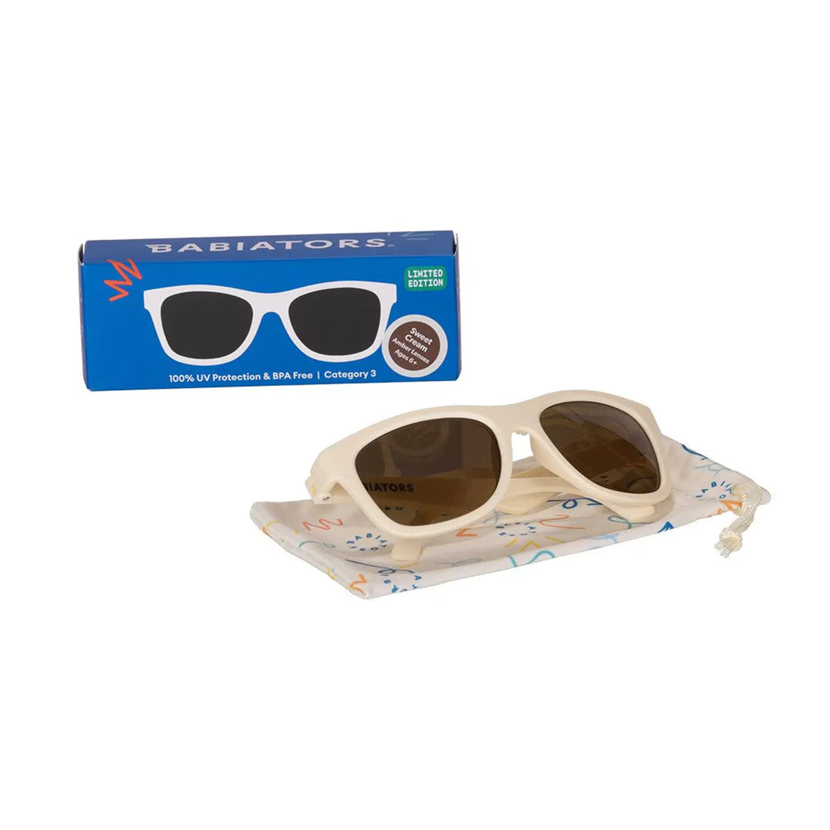 Babiators Amber Lenses Sunglasses 6 Years – Sweet Cream