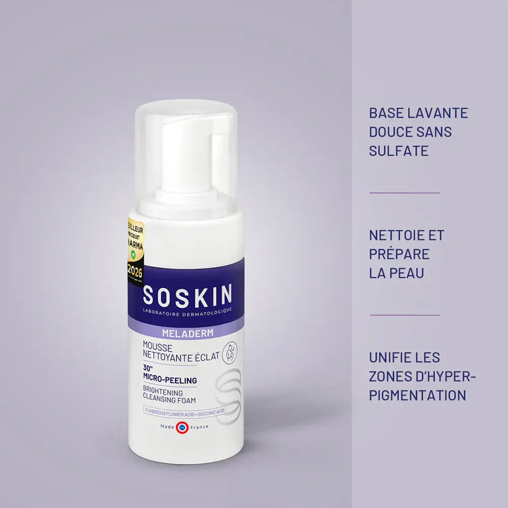 Soskin Meladerm Mousse Nettoyante Éclat 100ml