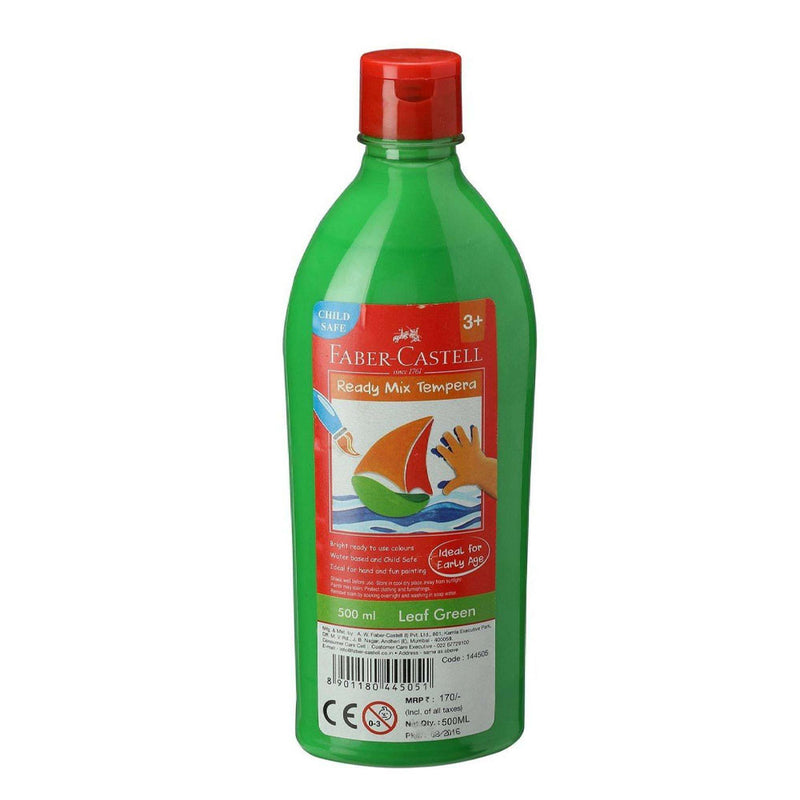 Faber-Castell Bouteille Gouache Peinture Ready Mix Tempera 500ml - Vert Clair