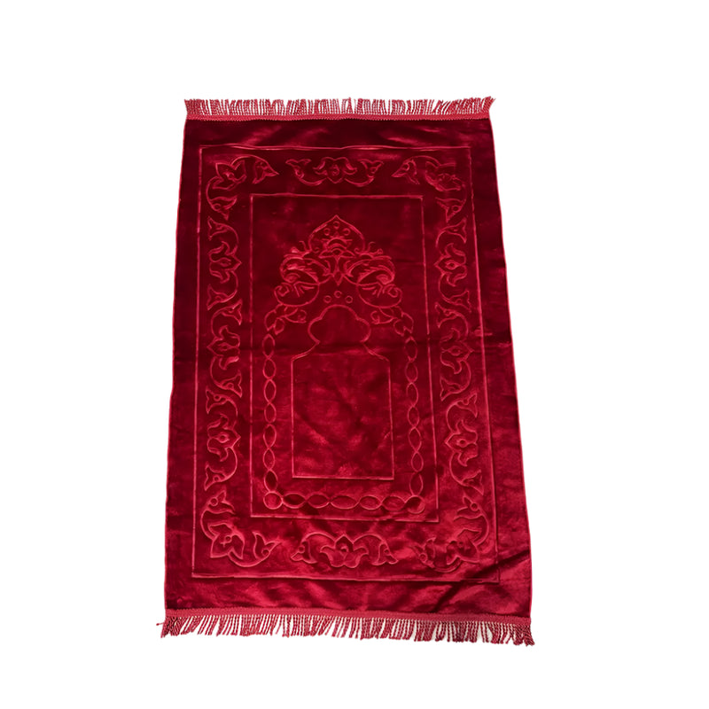 Very Soft &amp; Thin Prayer Mat - Red
