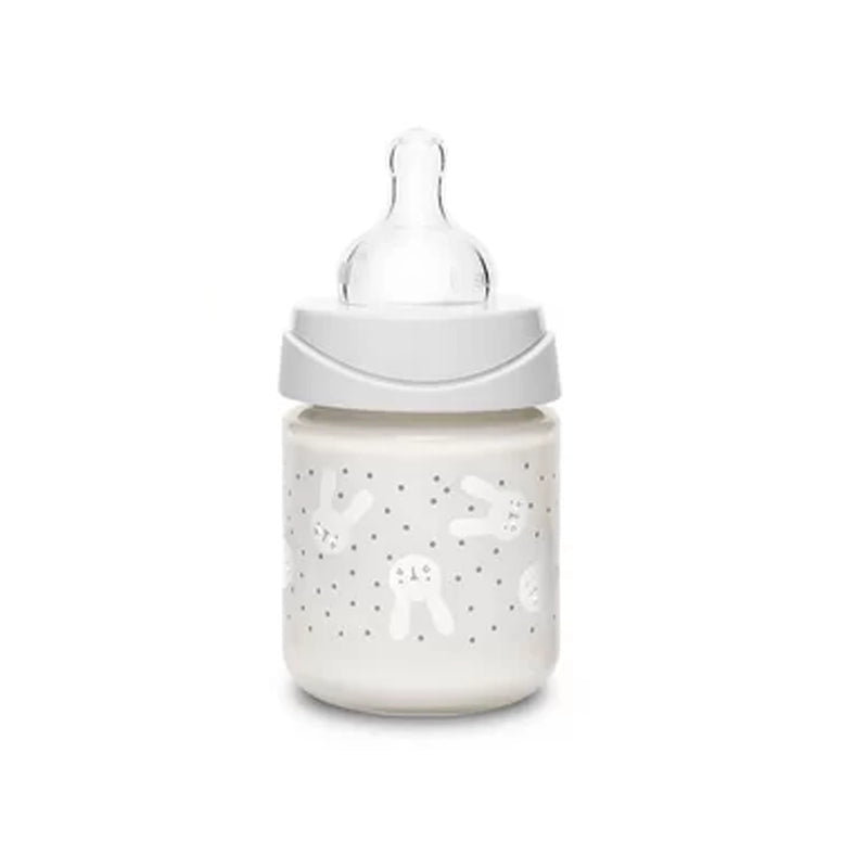 Suavinex Biberon Premium en Polyamide à Col Large 150ml - Lapin Gris