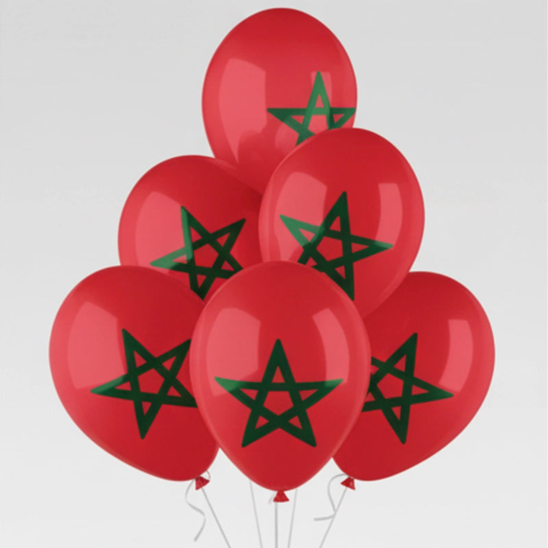 مجموعة 10 بالونات – علم المغرب