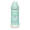 Suavinex Biberon Premium en Polyamide à Col Large 4M+ 360ml - Lapin Vert