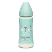 Suavinex Biberon Premium en Polyamide à Col Large 4M+ 360ml - Lapin Vert