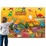 Tapis Mural Éducatif en Feutrine – Thème Dinosaures - 3A+