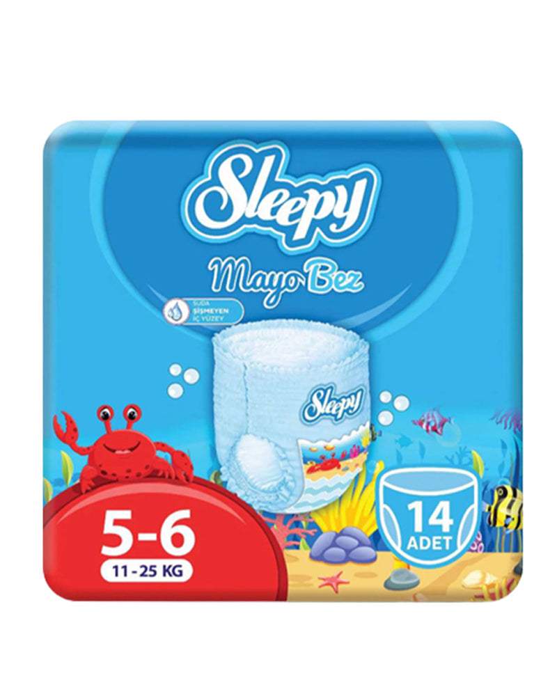 Sleepy Natural Couches de piscine Taille 5/6 - (11-25kg) 14 Unités