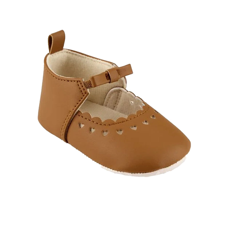 Chaussons à Enfiler avec Cœur Festonnée OshKosh Baby - Brun