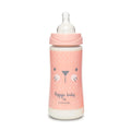 Suavinex Biberon Premium en Polyamide à Col Large 4M+ 360ml - Lapin Rose