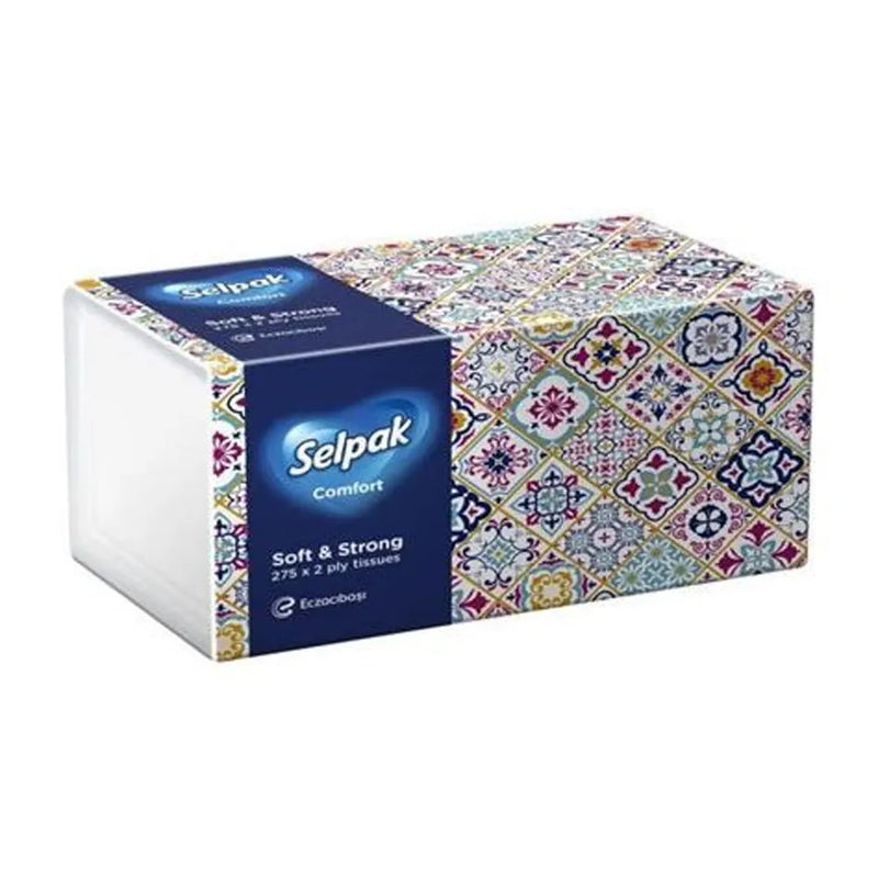 Boîte de Mouchoirs Comfort Selpak 2 Plis – 550 unités