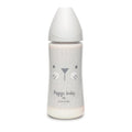 Suavinex Biberon Premium en Polyamide à Col Large 4M+ 360ml - Lapin Gris