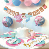 Kit de Décoration Gender Reveal Boy or Girl - Rose & Bleu