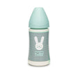 Suavinex Biberon Premium en Polyamide à Col Large 0M+ 270ml - Lapin Vert