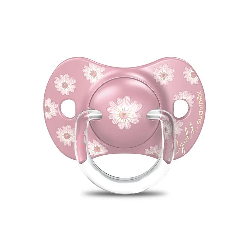 Suavinex Sucette Premium Silicone SX Pro Rose & Fleurs - 18M+