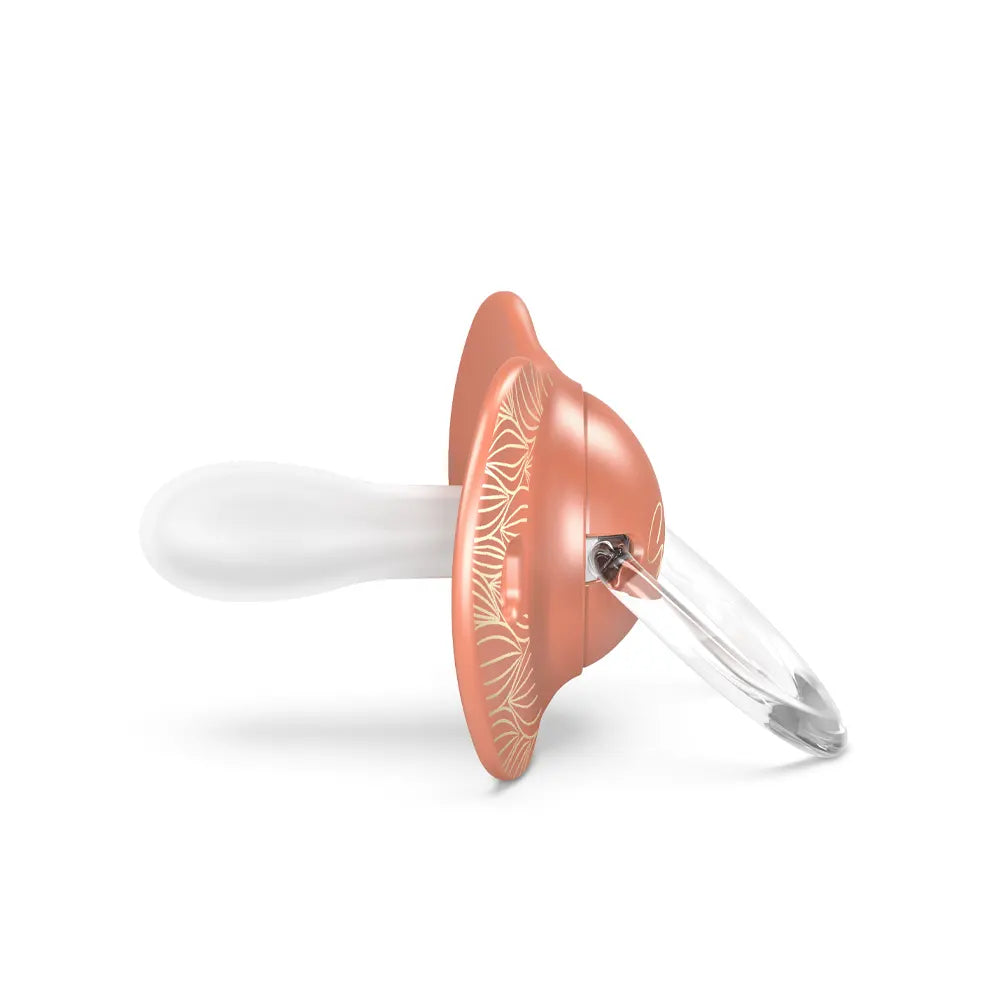Suavinex Chupete Premium Silicona SX Pro naranja y dorado - 18M+