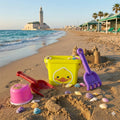 Seau de Plage avec Accessoires Multicolores - Jaune