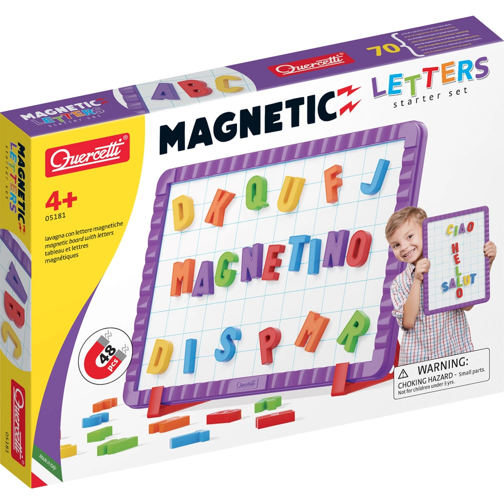 Quercetti Tableau 48 Lettres Magnetiques - 4A+
