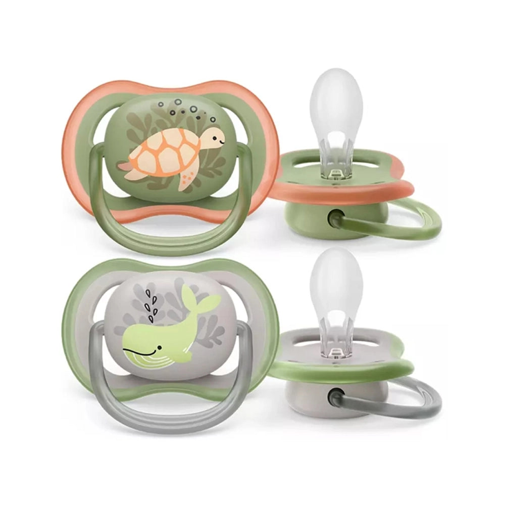 Philips Avent Lot de 2 Sucettes Ultra Air 6-18m Garçon