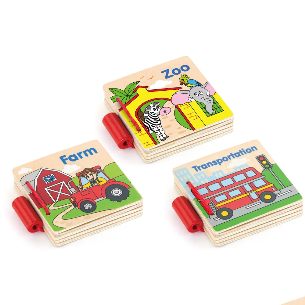 Viga Toys Mes Premiers Livres en Bois – 12M+
