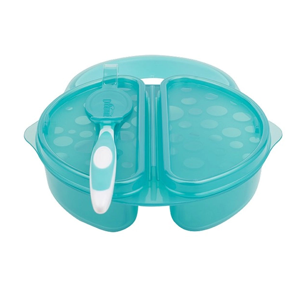 Dr. Brown's Bol y Cuchara con Tapa Travel Fresh™ 4M+ - Turquesa