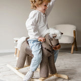 Tryco Cheval à Bascule Grand 36M+ - Gris