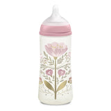 Suavinex Biberon Gold Silicone Flow Lent Rose - 360ml