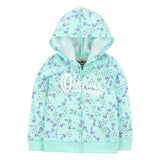 Sweat avec Capuche & Logo Fille OshKosh - Floral Vert
