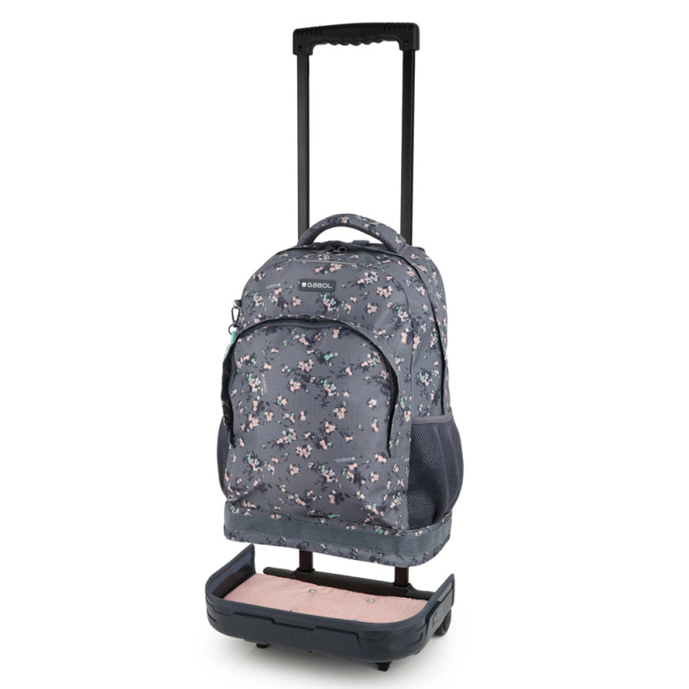Gabol Sac à Dos à Roulettes Détachable SECRET - Gris