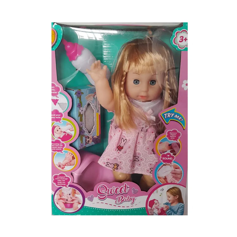 Poupée Sweet Baby 33 cm Avec Accessoires - 3A+