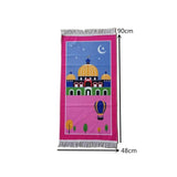 Tapis de Prière pour Fille - Rose (Modèle Aléatoire)