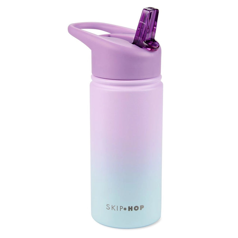 Skip Hop Gourde d'Eau en Acier Inoxydable WANDER 450ml - Violet Dégradé