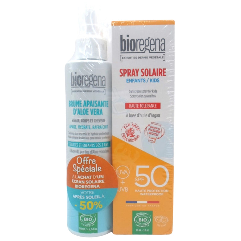 Bioregena Spray Enfant 90ml+ Brume Aloe vera 200ml -50% Pack