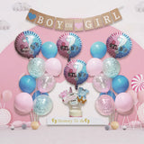 Kit de Décoration Gender Reveal Boy or Girl - Rose & Bleu