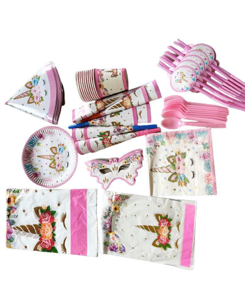 Pack Anniversaire 91 Pièces -  Licorne