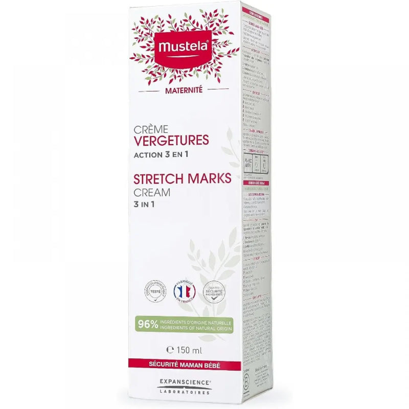 Crema antiestrías orgánica Mustela - 150 ml
