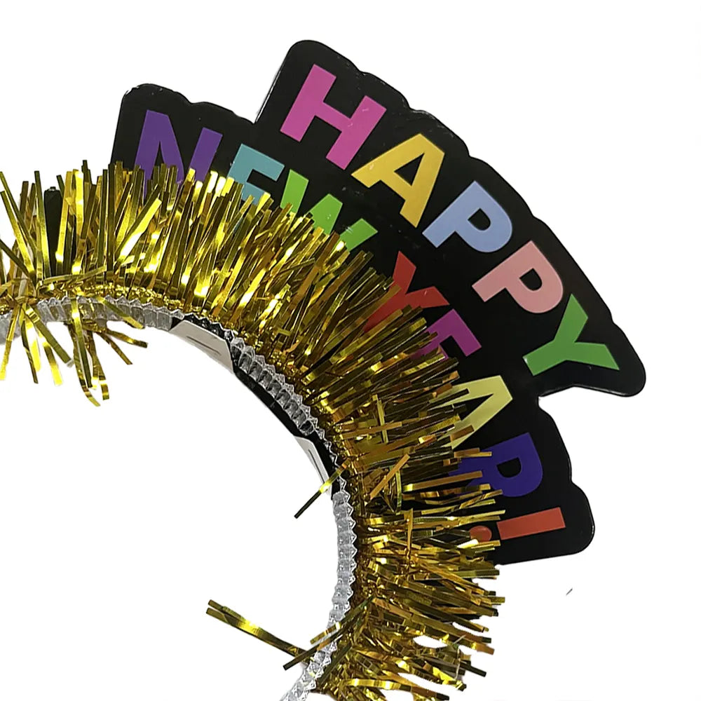 Pack de 2 bandeaux cheveux Happy New Year - vue 3