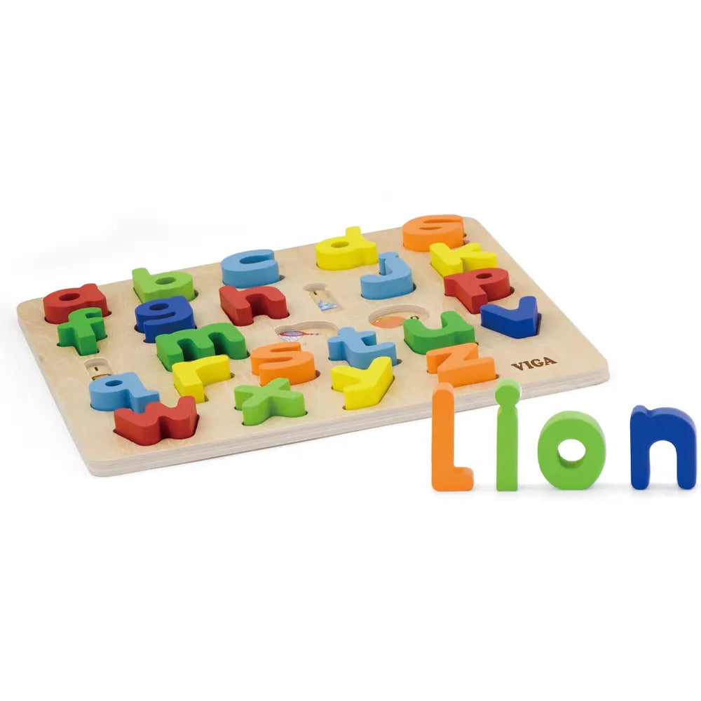 Viga Toys Puzzle Alphabet Minuscules en Bois – 3A+