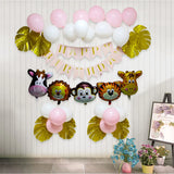 Kit de Decoración – Globos y Animales Rosa