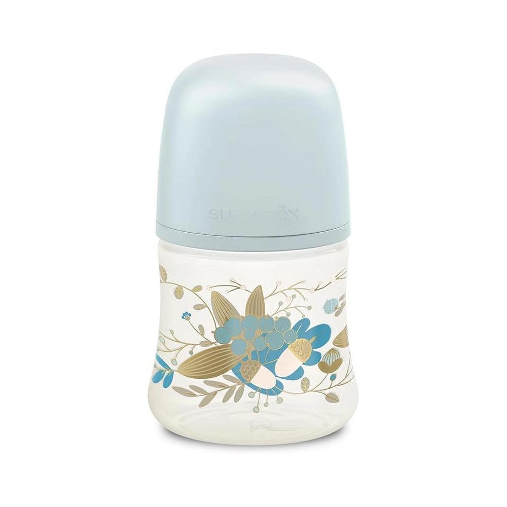 Suavinex Biberon Premium en Polyamide avec Tétine Physiologique 150ml - Bleu Doré