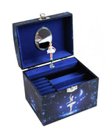 Trousselier Boite à Bijoux Musicale Danseuse Etoile - Vanity Case - Bleu Nuit
