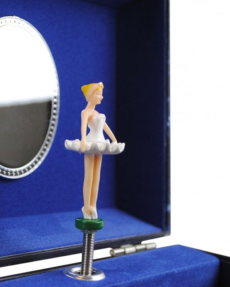 Trousselier Boite à Bijoux Musicale Danseuse Etoile - Vanity Case - Bleu Nuit
