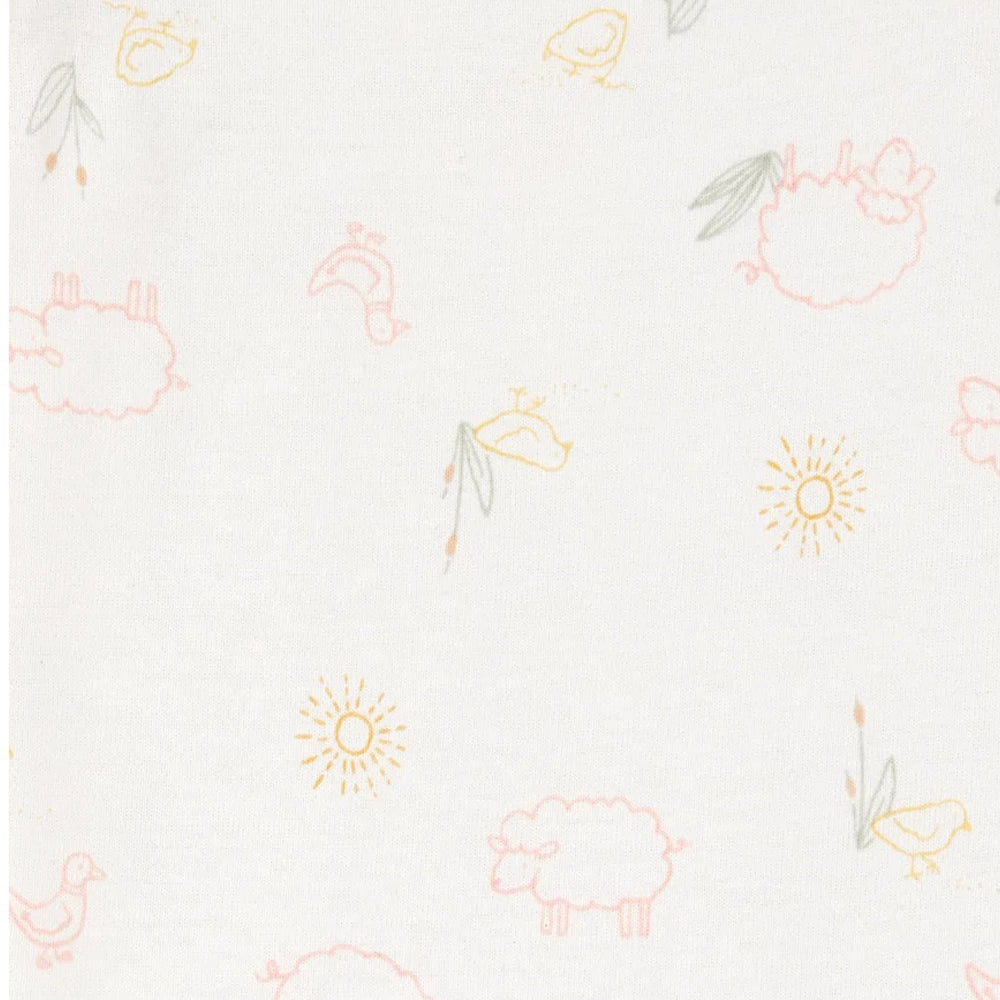 Ensemble 3 Pièces Bébé Fille Carter's - Mouton Ivoire & Rose