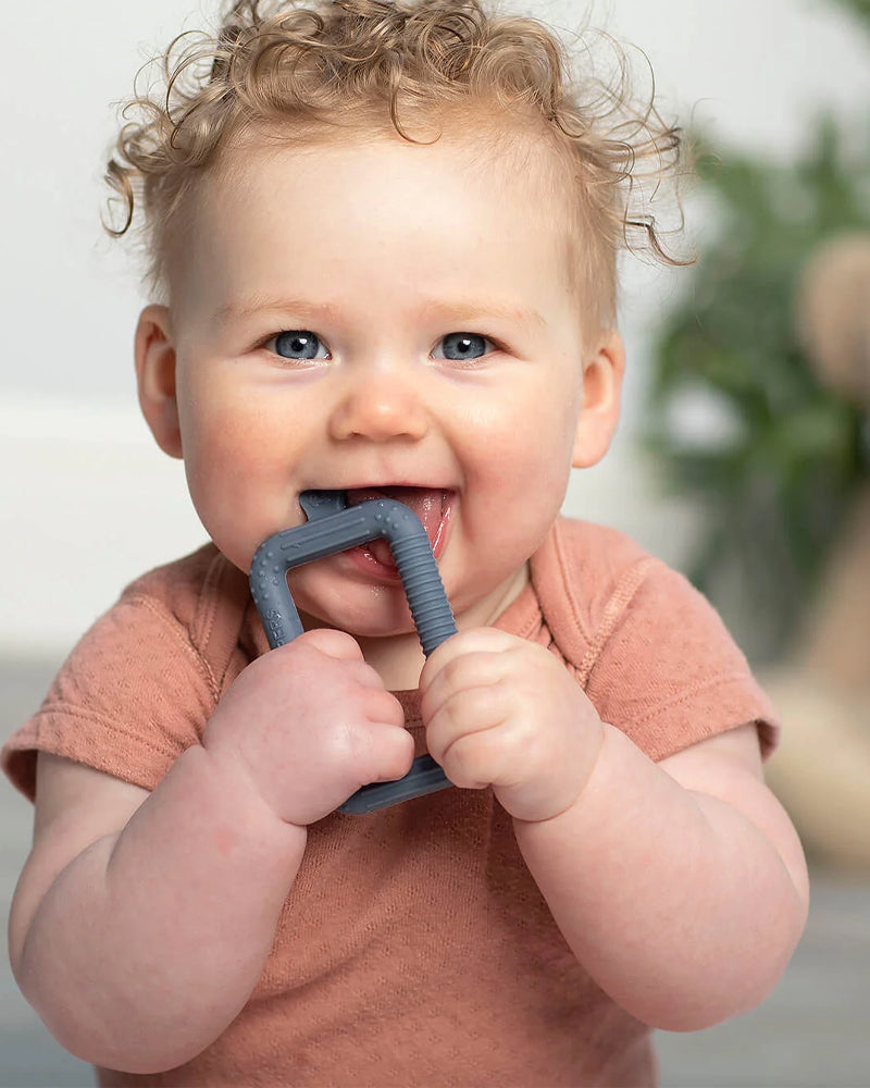Lot de 2 brosses à dents pour bébé Cheeky Chompers - Gris & Mint