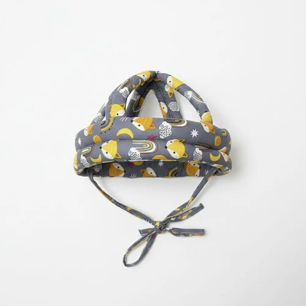 Casque de Sécurité Anti-Bosse pour Enfant Renards - Gris